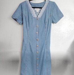 Vintage Ms. Conduct Jean Dress   Size 14